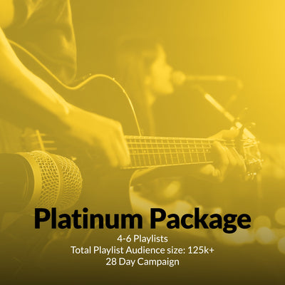 Platinum Package - Spotify Playlist Pitching & Placement (~100k total audience size) - De Novo Agency