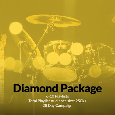 Diamond Package - Spotify Playlist Pitching & Placement (~200k total audience size) - De Novo Agency